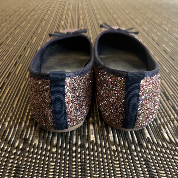 JOE FRESH - Rainbow Sparkles with Navy trim ballet flat (SZ6.5/7) - Picture 4 of 9